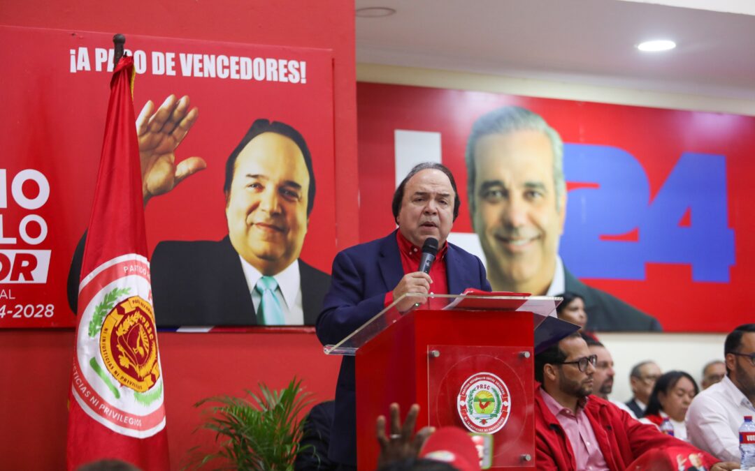 PRSC proclama a Vinicio Castillo como candidato a senador por el Distrito Nacional