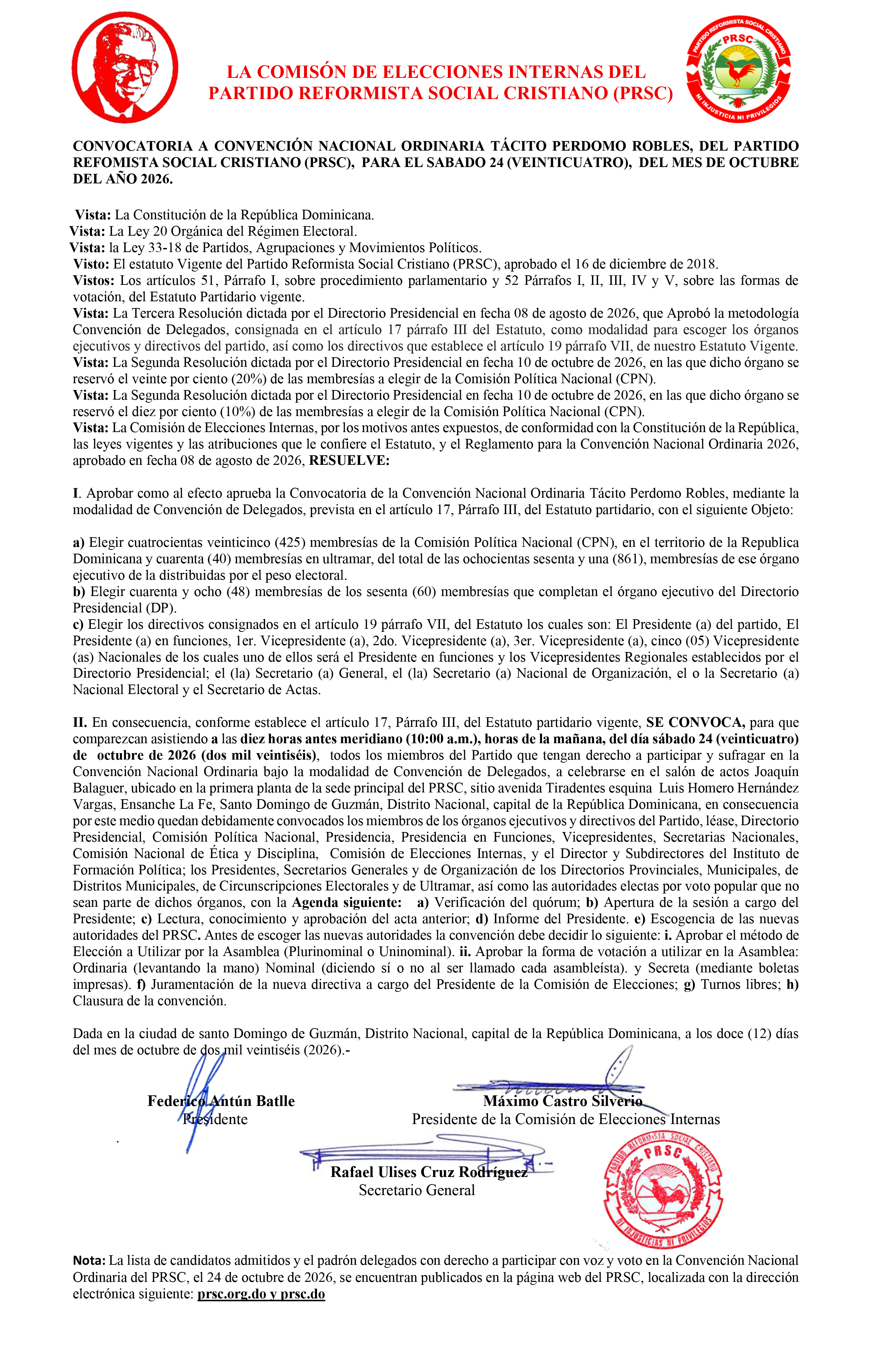 Convención Nacional Ordinaria